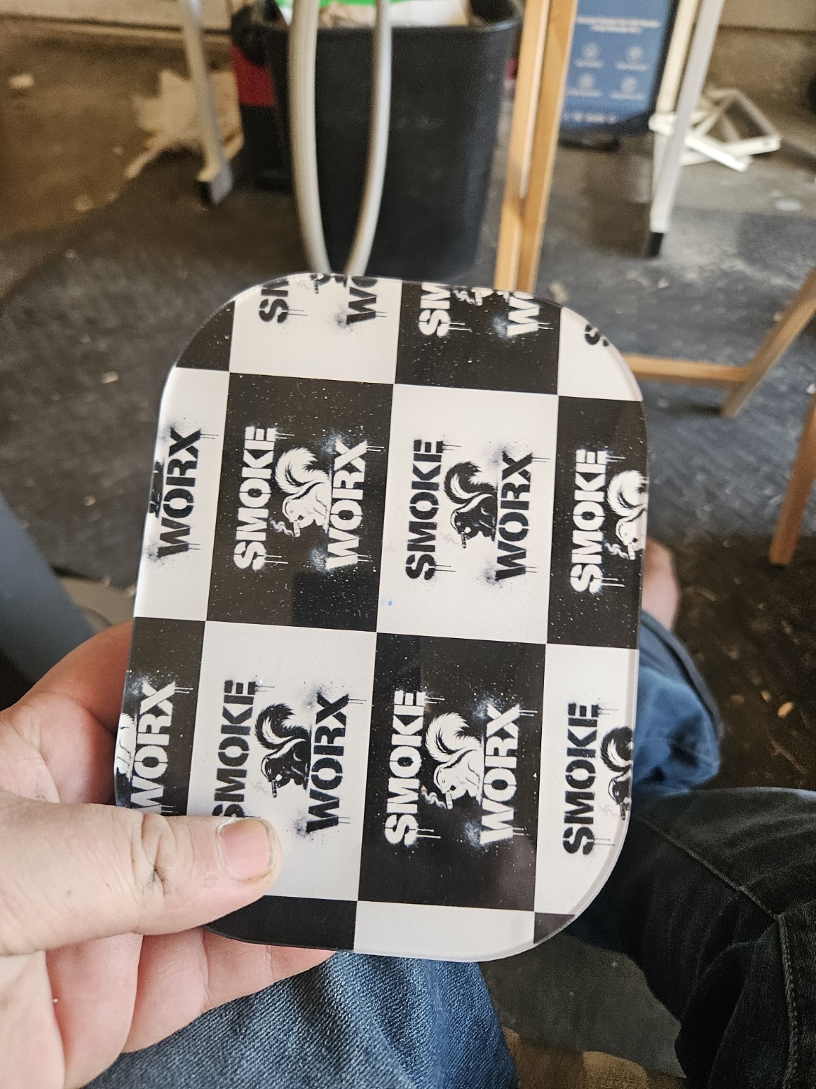 Smokeworx checkerboard custom fabricated part