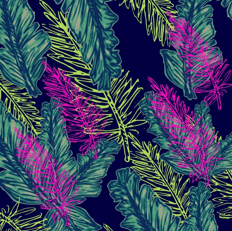 Neon Leaves artwork
